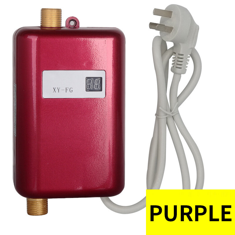 Mini aquecedor de água para cozinha, aquecedor elétrico pequeno, sem armazenamento, temperatura constante, instantânea, 220v