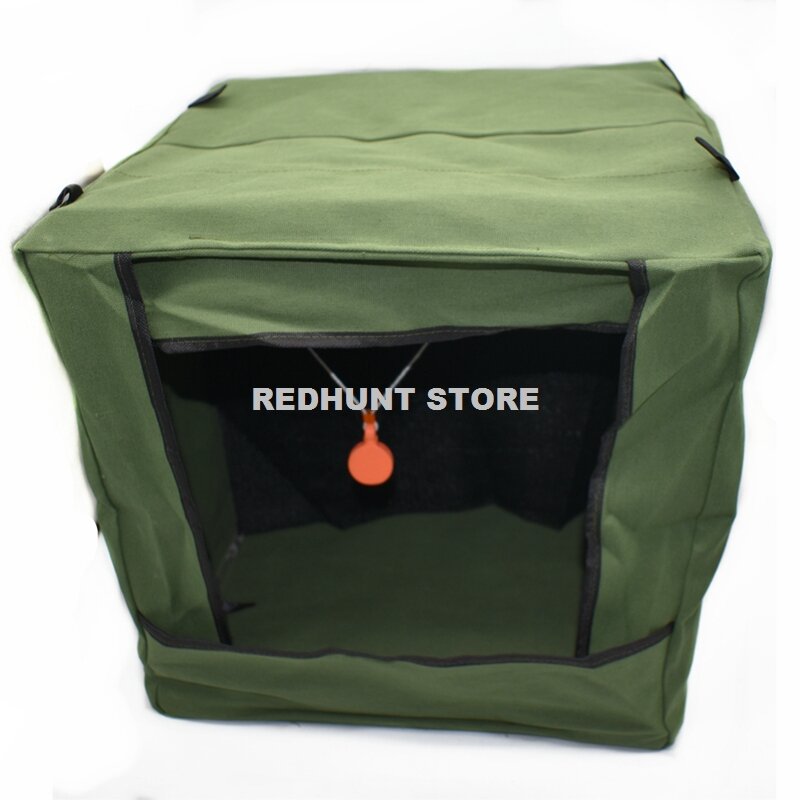 Casing Tempat Target Game Jaring Perangkap Katapel Tenda Target Dapat Dilipat Airsoft Berburu Kotak Target Reset Menembak untuk Luar Ruangan