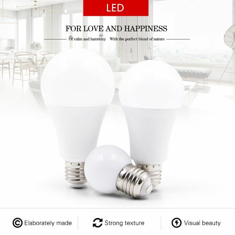 Светодиодная лампа E27 E14, 3 Вт, 5 Вт, 6 Вт, 7 Вт, 9 Вт, 12 Вт, 15 Вт, 18 Вт, 220 В переменного тока, для помещений