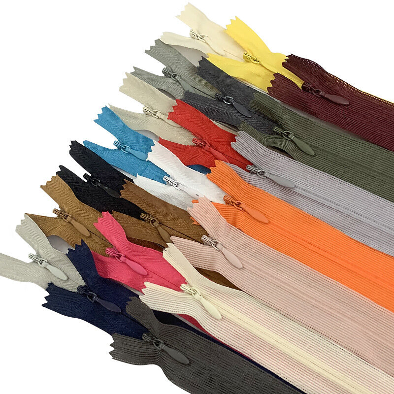 10 PCS Nylon invisible 3# zipper culottes invisible multicolor zipper pillow zipper