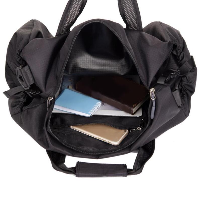 Nuova borsa da viaggio pieghevole con cerniera borse da viaggio da donna borsa da viaggio di grande capacità Tote Sports Fitness per signora e uomo