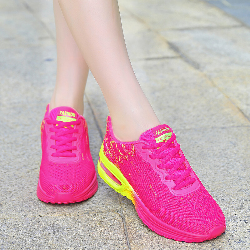 Новинка 2020, женские кроссовки для бега, удобные дышащие женские кроссовки, Повседневная Уличная Нескользящая износостойкая женская обувь