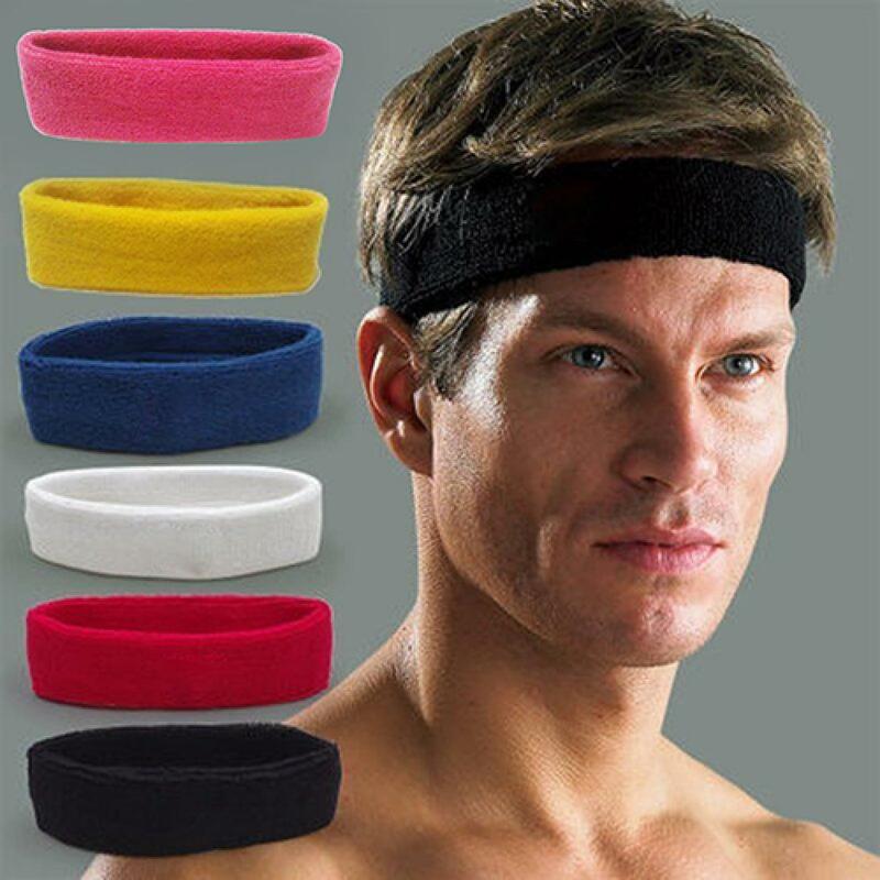 Quick dry Sweatband Sports Yoga Fitness Stretch Sweat Hair Band Gym Sport Safety Headband Headwear