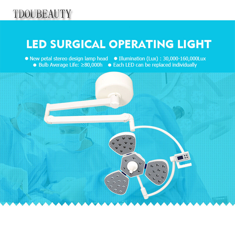 Wysokie oświetlenie i temperatura barwowa regulowany sufitowy lampa operacyjna LED bezcieniowa lub najwyższej klasy bezcieniowa lampa operacyjna