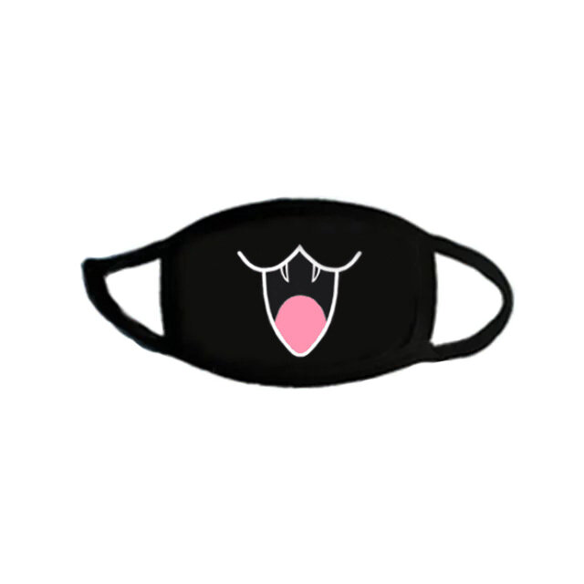 Anime Black Funny and cute expression mask  1~25