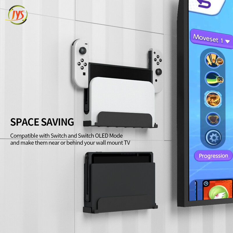 Soporte de pared para Nintendo Switch, base protectora para Nintendo Switch, OLED, accesorios de TV
