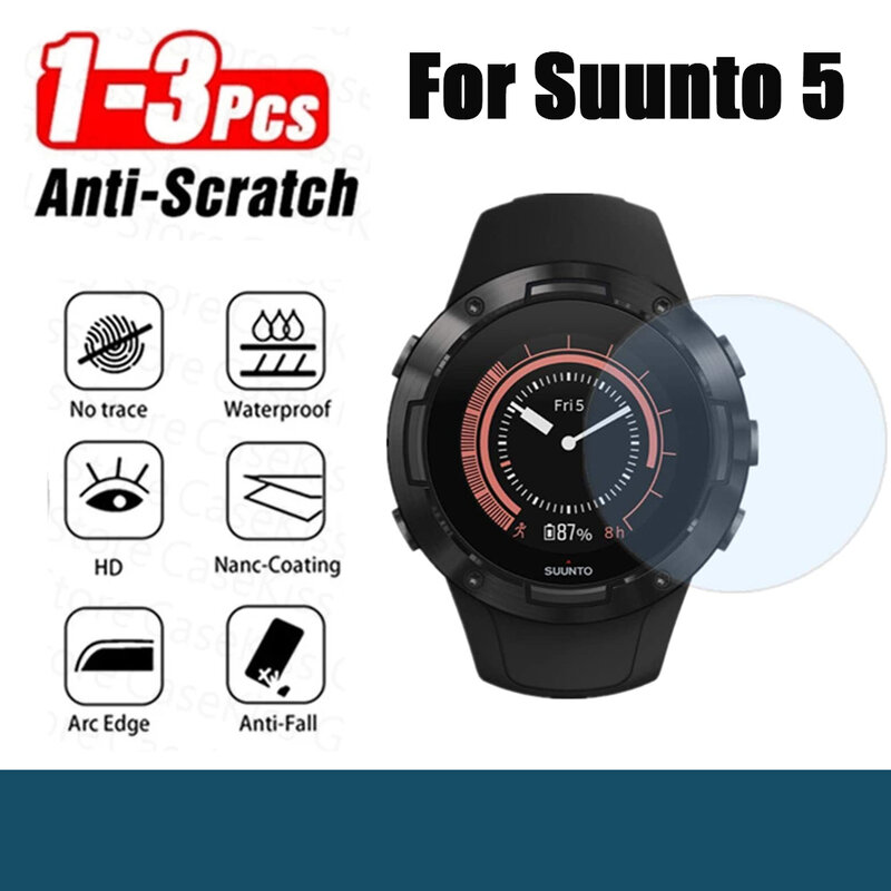 9H Premium hartowane szkło do Suunto 5 zegarek inteligentny zegarek folia zabezpieczająca ekran akcesoria do zegarka Suunto folia ochronna folia
