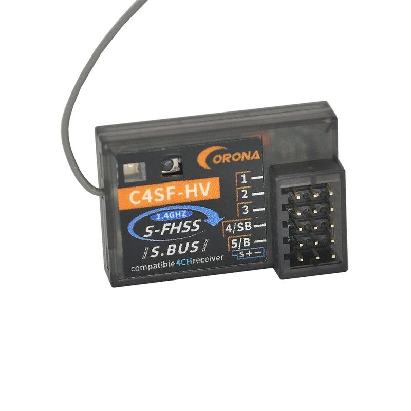 CORONA C4SF-HV S-FHSS/FHSS 2.4G Hz Kompatibel Penerima SBUS untuk Futaba 4 3PV 7PX T14SG T8J T10J 4PX RC Mobil Receiver