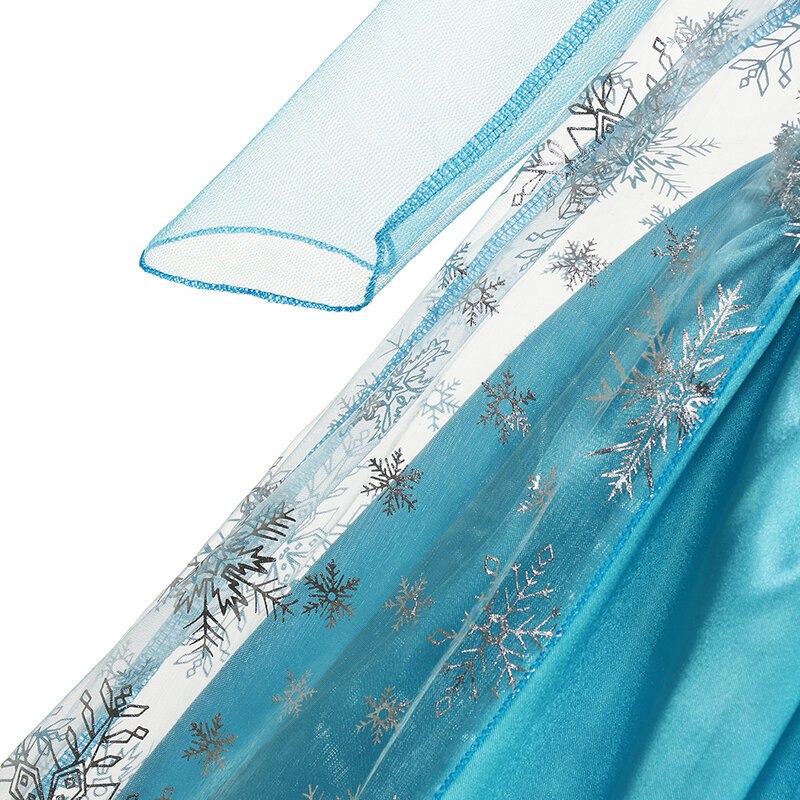 Abiti da principessa Elsa per ragazze abiti da festa di carnevale mantello compleanno per bambini Costume Cosplay vestito congelato bambini vestiti da regina delle nevi