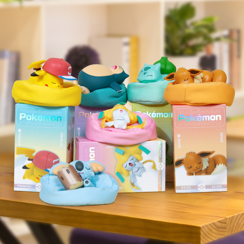 Pokemon starry dream series Figures Dolls Cartoon Pokemon sleep Pikachu pokemon ornaments tide brand Birthday gift