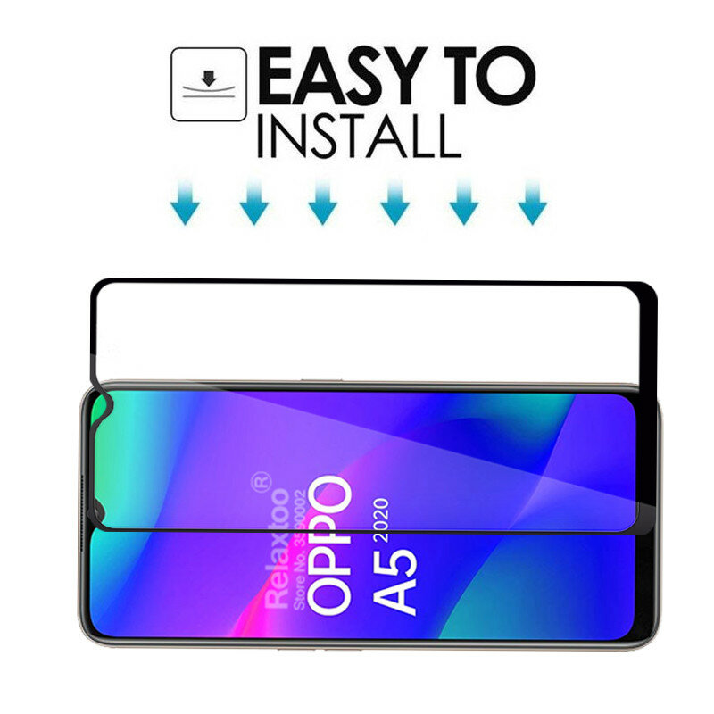 2 in 1 Camera lens protective glass For oppo a5 2020 screen protector on For oppo a9 2020 a 5 9 tempered glass Full cover Film