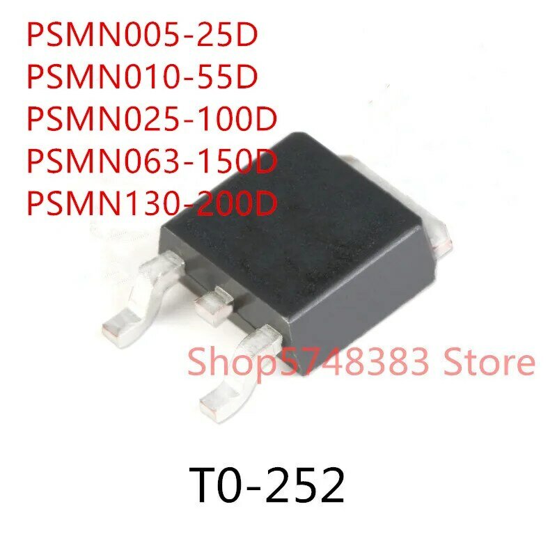 10 шт. PSMN005-25D PSMN010-55D PSMN025-100D PSMN063-150D PSMN130-200D TO-252