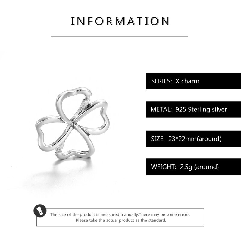 Top Quality 925 Sterling Silver CZ Heart Charm Connectors Rubber X Bracelets Women men Accessories DIY Jewelry Findings Making