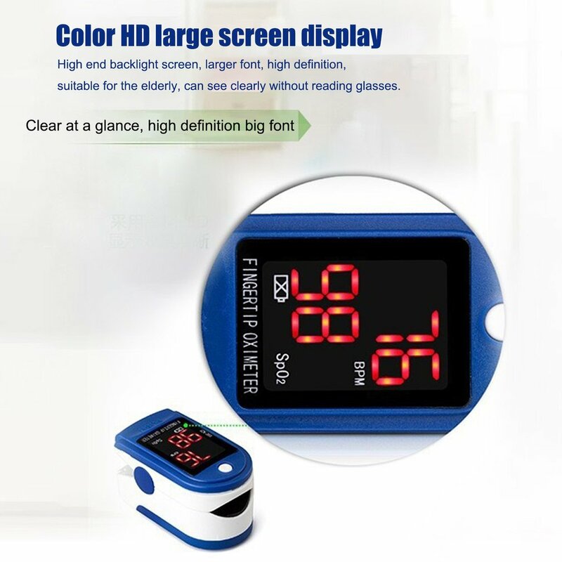 Oxímetro para dedo pulsioxímetro con pantalla OLED, pulsioxímetro Spo2 PR, para el cuidado de la salud en el hogar, 2020