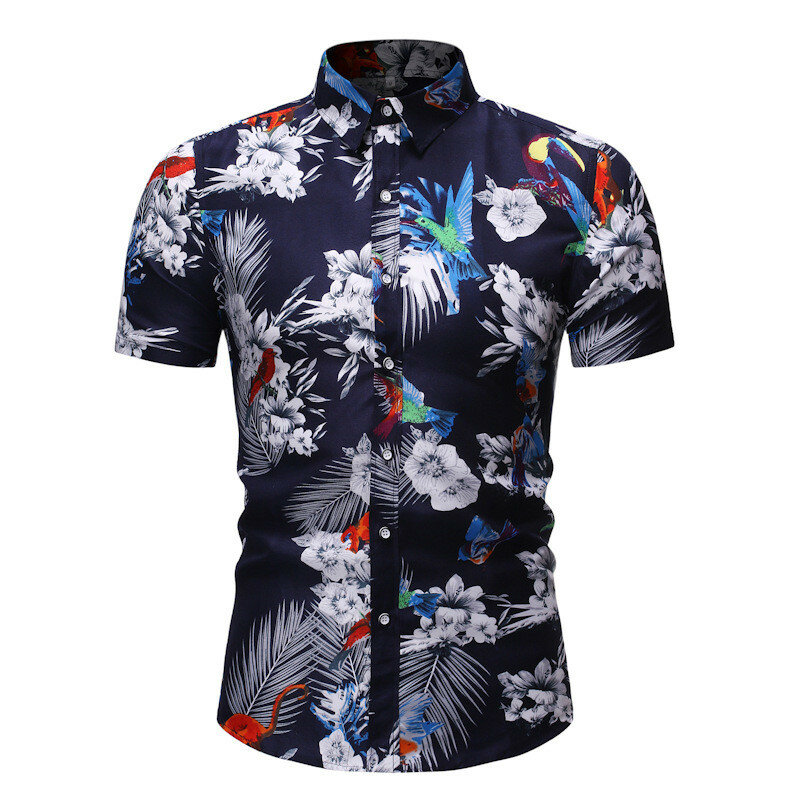 Sommer Männer Kleidung Strand Hawaiian Shirt und Shorts Set Party Urlaub Zwei Stück Set Männer Outfits Floral Print Strand Hemd anzug Männer