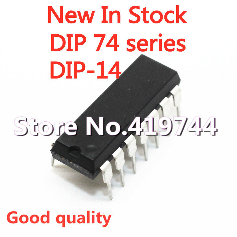 5PCS/LOT SN74HC02N 74HC02 DIP-14 chip 2 input four NOR gate  In Stock NEW original IC