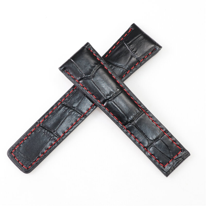 22mm 24mm layer cowhide watch strap for TAG Heuer AQUARACER CARRERA Monaco F1 watch bracelet band belt Wristband Accessories