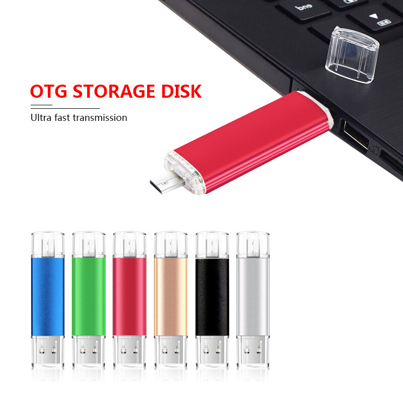 Ponad 10 sztuk za darmo dostosuj dysk pamięci Flash USB Pendrives OTG USB 2.0 kolorowe Clef USB 64GB 32GB 16GB 8GB fotografia prezenty
