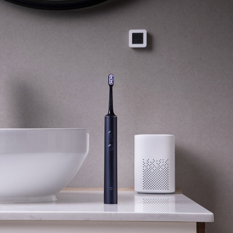 XIAOMI-cepillo de dientes eléctrico MIJIA T700, dispositivo para blanquear los dientes, vibración ultrasónica, limpiador bucal, aplicación inteligente, pantalla LED, 2023