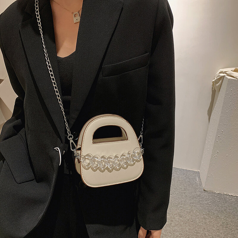 Mini bolsa de mensajero para mujer, Bolso pequeño con cadena fina, bandolera para teléfono móvil, diseño encantador, Mini bolso de hombro