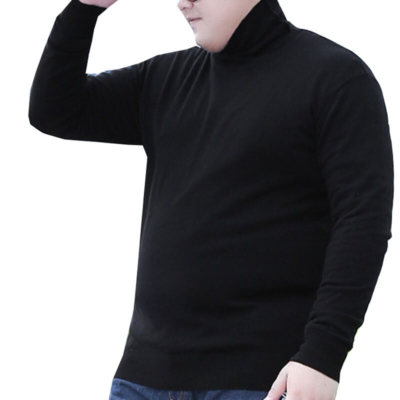 Suéter de talla grande para hombre, suéter de color sólido, 3 colores, otoño e invierno, 5XL, 6XL, 7XL, 8XL, busto, 143cm