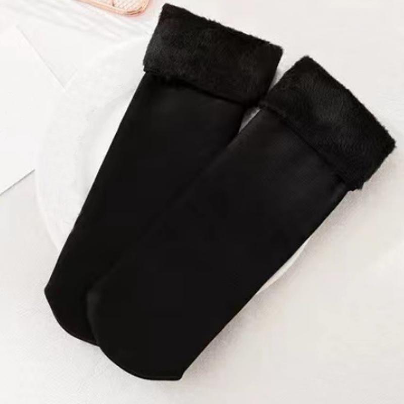 2 paia/lotto calze invernali da donna calze casual da casa calze in cotone caldo