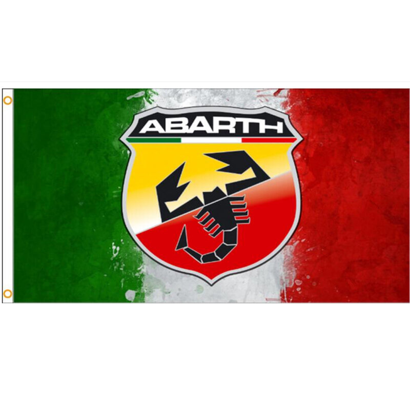 2x 3 stopy/3x 5ft/4x 6 stóp samochód Abarth flaga F1