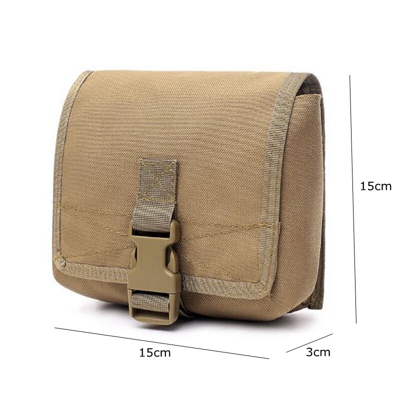 1000D Nylon Taille Tasche Wasserdichte Tragbare Reise Taille Tasche Für Camping Wandern Handy Tasche Außen Taschen