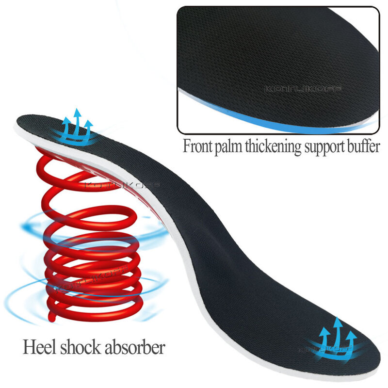 KOTLIKOFF-plantillas de Gel ortopédico para hombre y mujer, almohadilla de Gel 3D para pies planos, para el dolor de pies