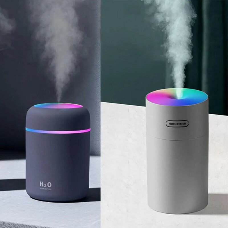 Humidifier Home Car USB Ultrasonic Mini Air Humidifier 270ML Aroma Essential Oil Diffuser Fogger Mist Maker with LED Night Lamp