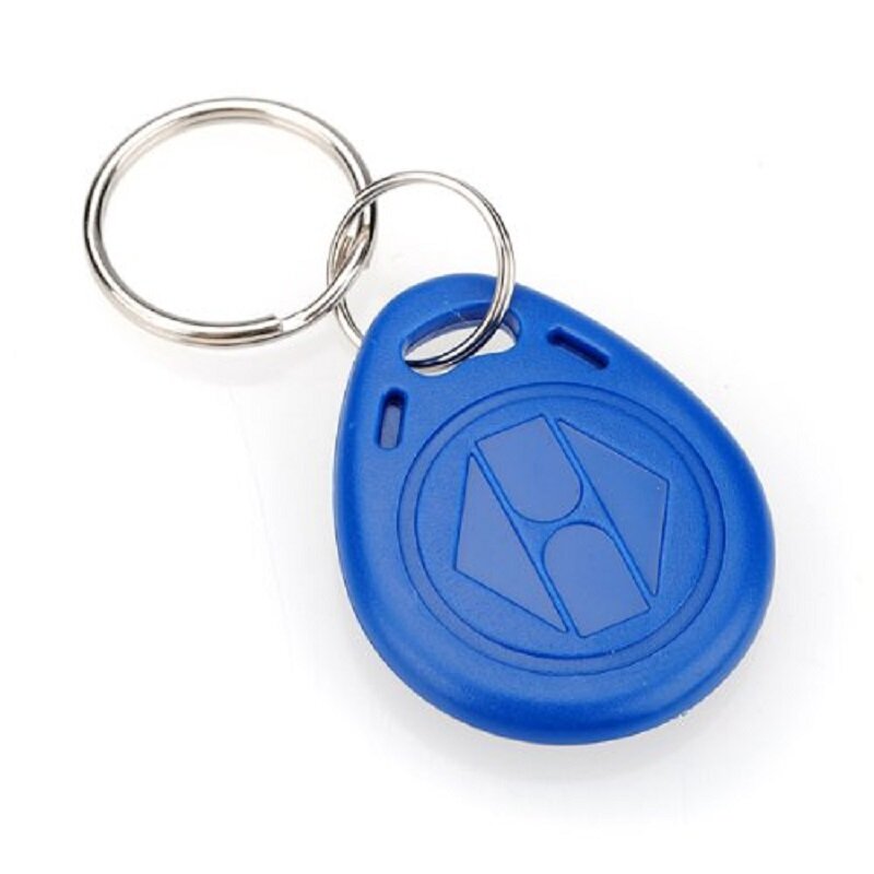 Door Key Chip 10pcs Blue Color RFID KeyFobs 125KHz Proximity ABS Tags For Access Control TK4100/EM Only readable