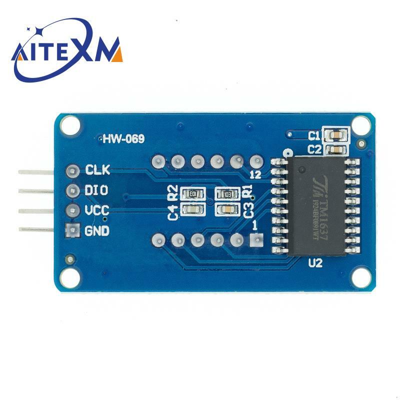 1Pcs TM1637 4 Bits โมดูลจอแสดงผล LED สำหรับ Arduino 7 0.36นิ้วนาฬิกาสีแดง Anode สี่ serial Driver Board Pack