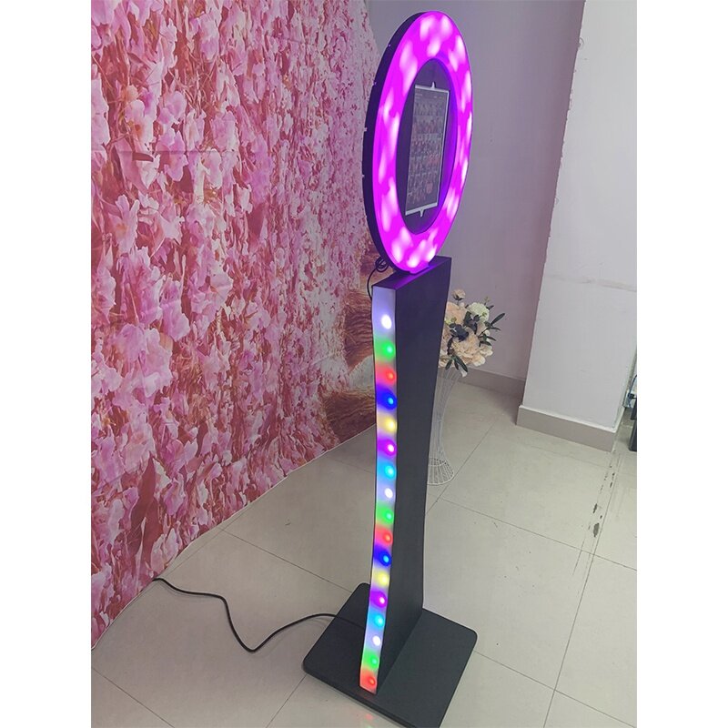 360-degree rotating portable Ring Light ipad Selfie Photo Booth Stand Case Kiosk Shell Photobooth Photo Booth Machine