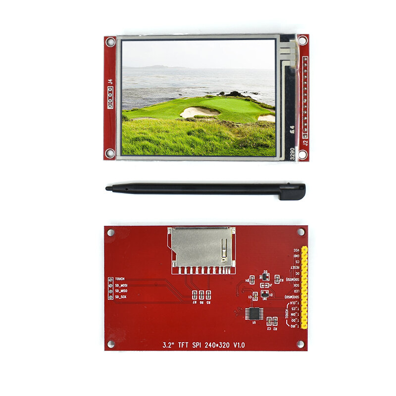 3.2 Inci 320*240 SPI Serial TFT LCD Modul Tampilan Layar dengan Panel Sentuh Driver IC ILI9341 untuk MCU