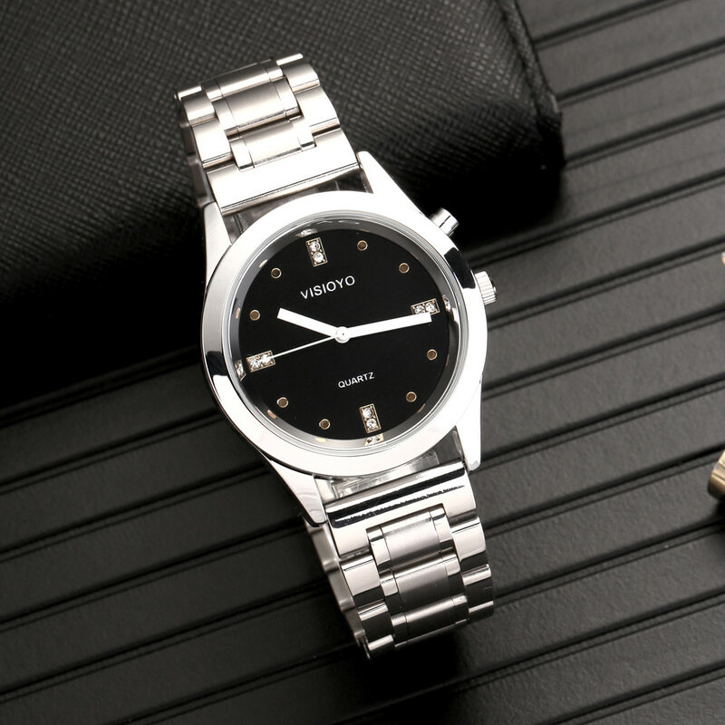 Английский говорящие часы с будильником, дата и время, черный циферблат TESW-20A