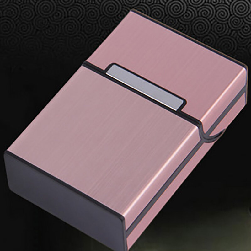 1 pz sigarette fumatori portasigarette in alluminio portasigarette portasigari scatola tascabile contenitore di immagazzinaggio confezione regalo vendita calda