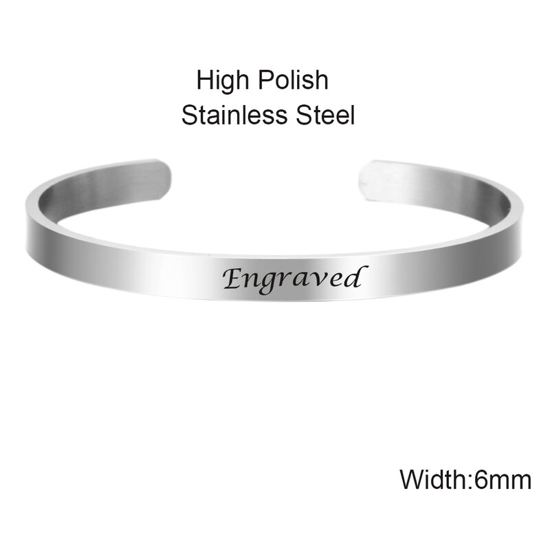 Benutzer definierte gravierte Name Armbänder C-Stil Manschette zierlichen Brief Charm Armband für Frauen Armreif Frauen personal isierte Schmuck Geschenke