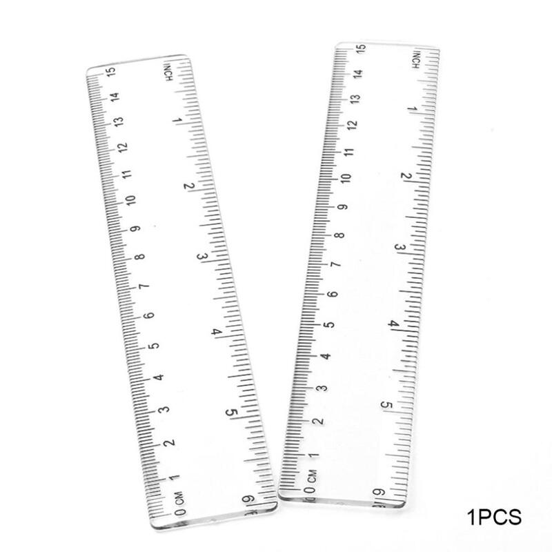 15cm/20cm/30cm régua plástica que anuncia a régua estudante transparente régua estudante medida também