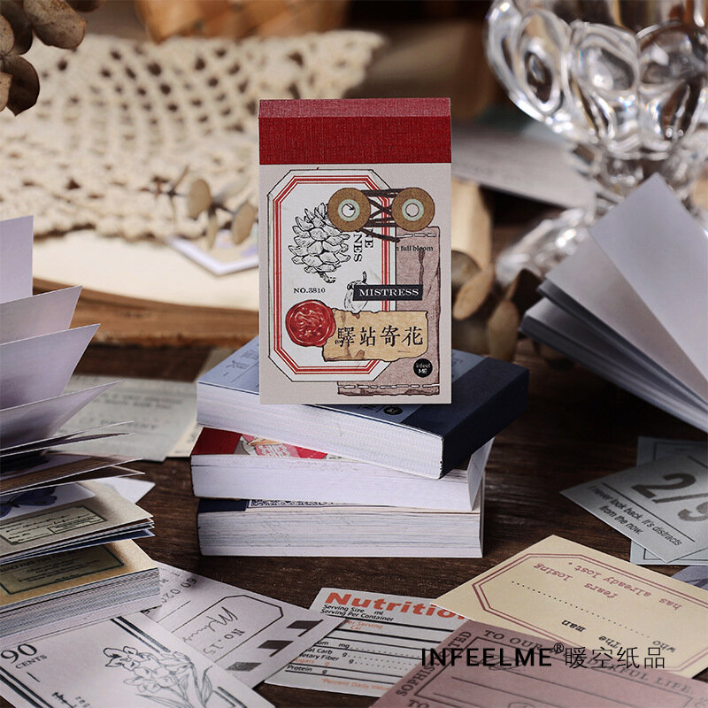 Pegatinas de papelería Kawaii, letras de la serie Evening Breeze, pegatinas DIY en caja, planificador decorativo para móvil, 50 unidades por lote