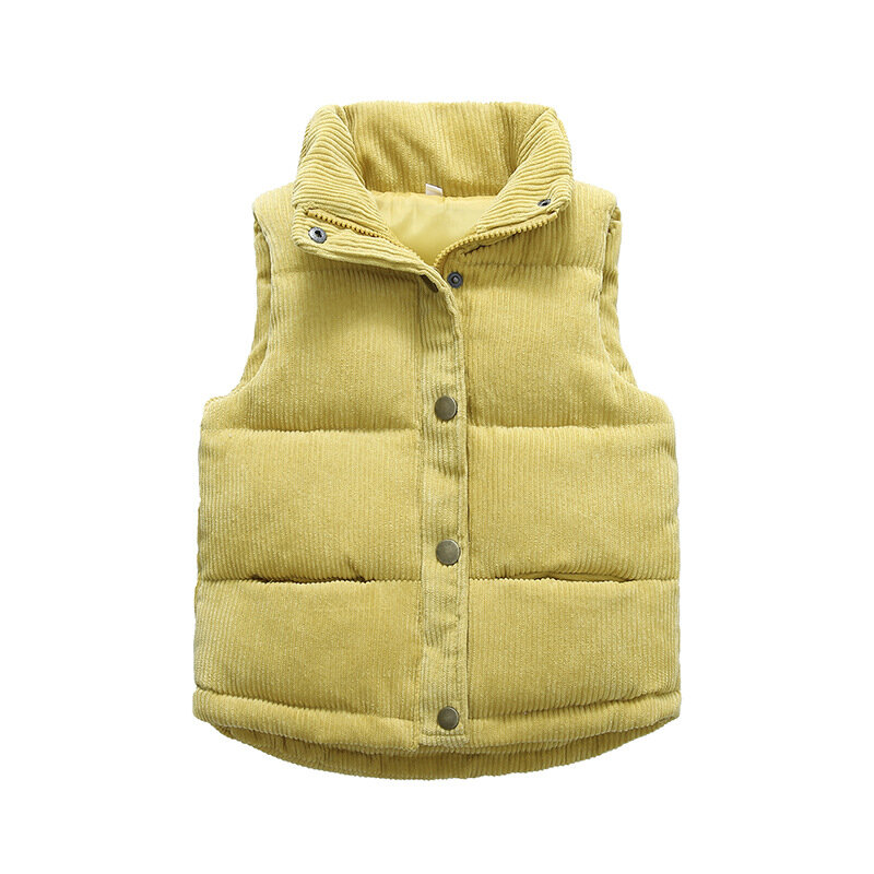 Chaleco grueso de algodón para bebé, ropa de abrigo para niños, chaquetas de marca, Otoño, 2023