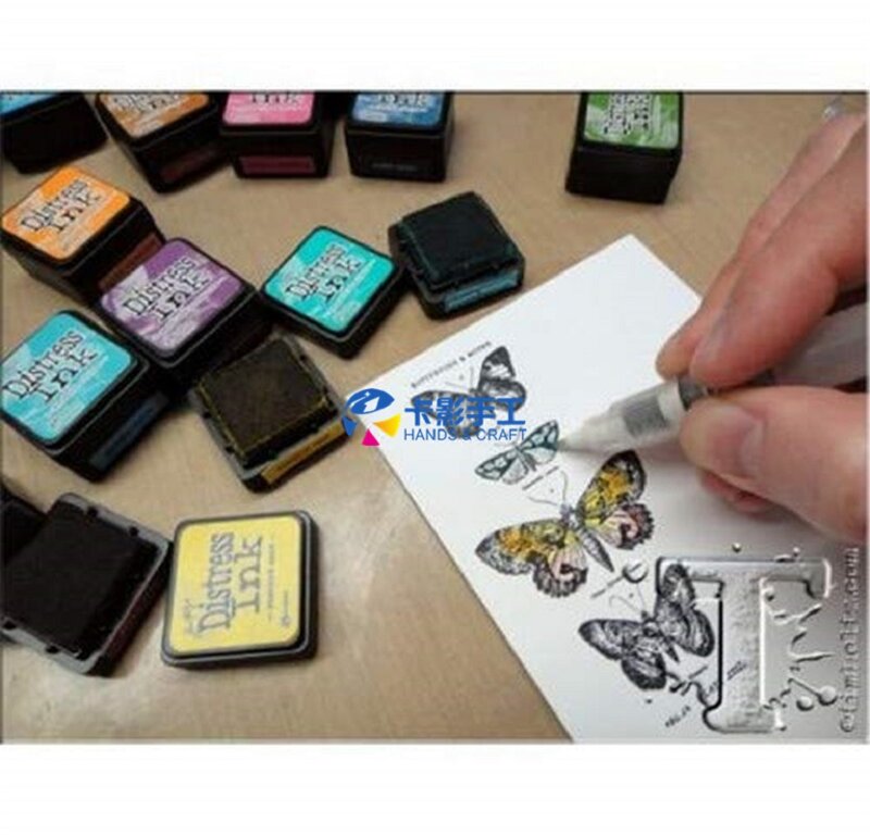 Ranger Tim Holtz Distress Ink Mini stary kolor Retro znaczek Pad odcisk atramentowy szkolne materiały biurowe