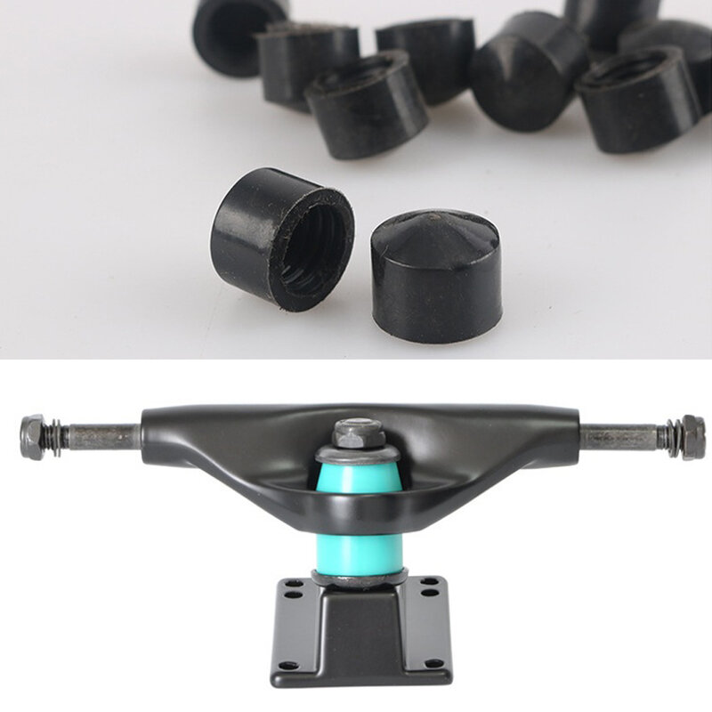 20pcs Premium Skateboard Pivot Cups Hardware Longboard Truck Parts Replacements Accessories Black 12mm 13mm
