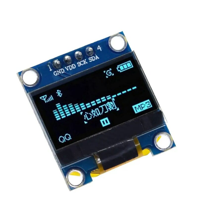 TZT-Placa de pantalla LCD para Arduino, módulo de pantalla OLED de 0,96 pulgadas, serie IIC SPI, 7/4Pin, Blanco/azul/Amarillo, Azul/amarillo, SSD1306 12864