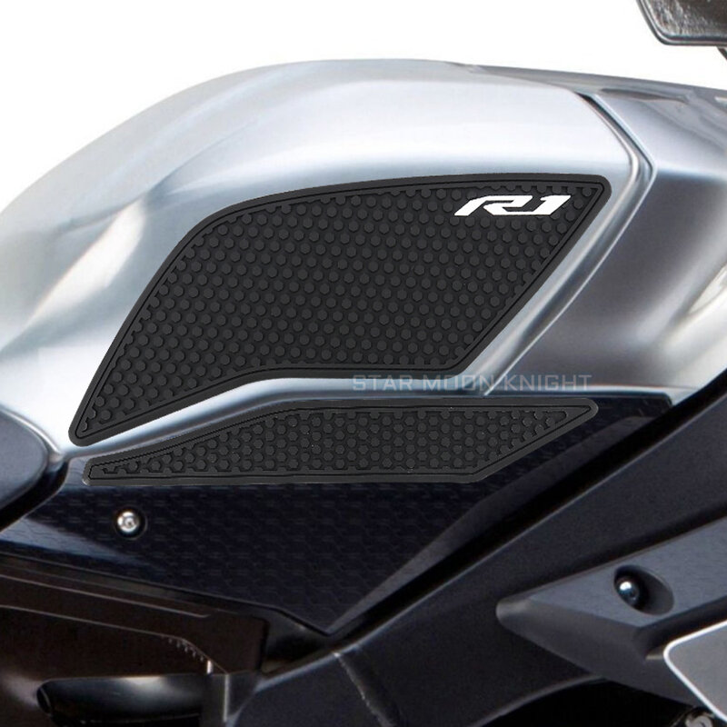 Для Yamaha YZF R1 R1M YZFR1 YZF-R1 2015 - 2021 боковые крышки топливного бака колодки протектор наклейки Наклейка газ колено сцепление Тяговая накладка
