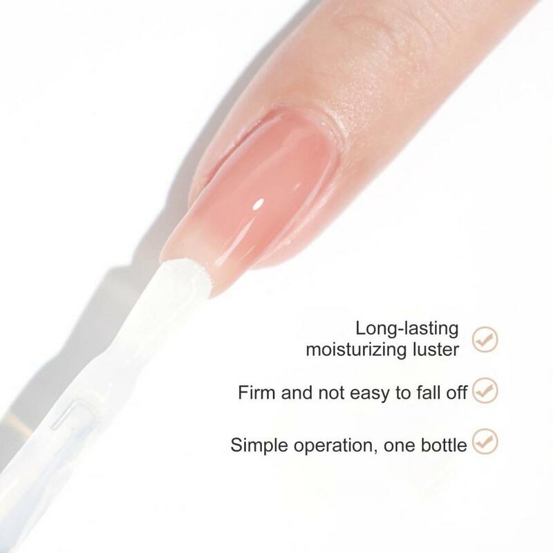 Pegamento de refuerzo de uñas funcional 5 en 1, pegamento compacto de alta viscosidad para nivelación de uñas, 18ml