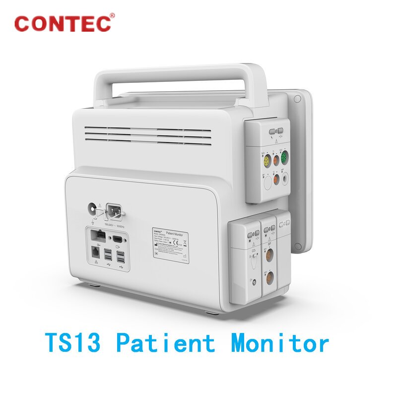 Монитор пациента CONTEC TS13, HD дисплей ICU, сенсорный экран 5 Para, монитор ECG NIBP SPO2