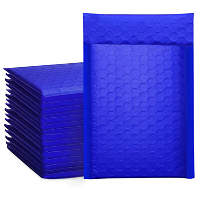 Envelopes com plástico bolha para transporte, 10 unidades, envelopes 0, 6x10 polegadas, azul, 170x230mm, auto-selagem, envelopes, transporte