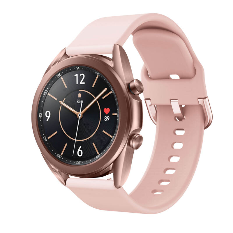 Ремешок для часов силиконовый для Samsung Galaxy watch 3 45 мм 41 мм 42 мм 46 мм ремешок Спортивные умные браслеты браслет 20 мм 22 мм ремешок для часов