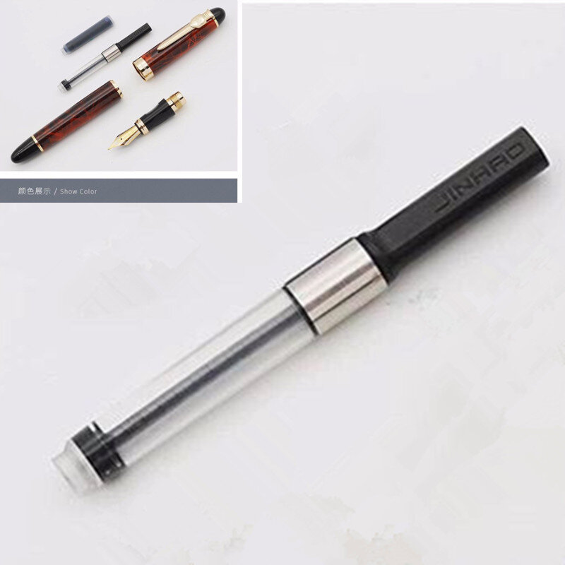 Jinhao convertidor de tinta Universal para pluma estilográfica, pistón de empuje estándar, amortiguador de tinta de relleno, 5 uds., envío directo
