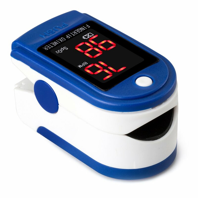 Draagbare C201F1 Vinger Tip Pulsoximeter Oled-display Hartslagmeter Bloedzuurstofverzadiging Monitor Met Lanyard